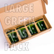 Seniman Coffee / Green Glass Large (Set 4)