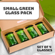 Seniman Coffee / Green Glass Small (Set 4)
